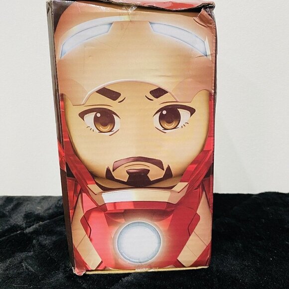 Iron Man Dancing Robot Action Figure Toy Red Light Music - Picture 2 of 5